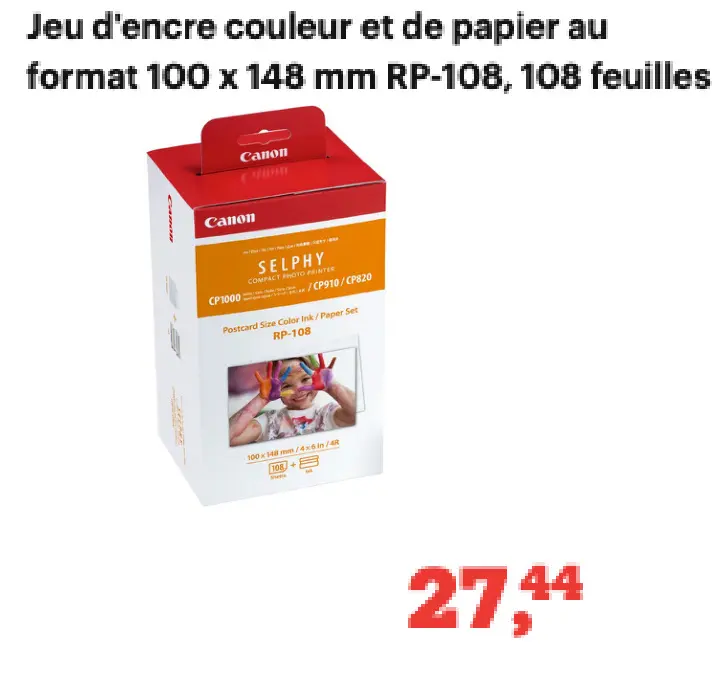 Offre: Jeu d'encre couleur et de papier
