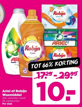 Aanbieding: Ariel of Robijn Wasmiddel