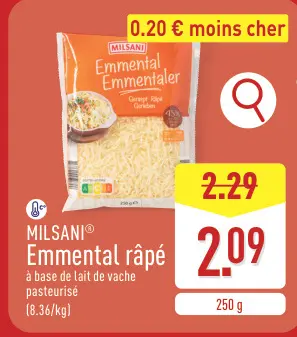 Offre: Emmental râpé