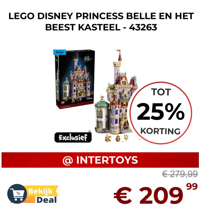 Aanbieding: Disney princess belle en het beest kasteel 