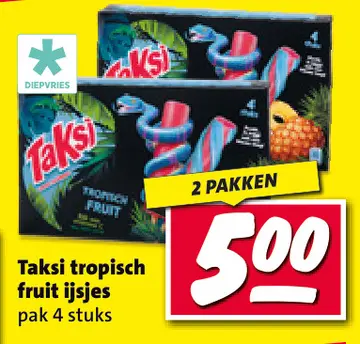 Aanbieding: Taxi tropisch fruit ijsjes
