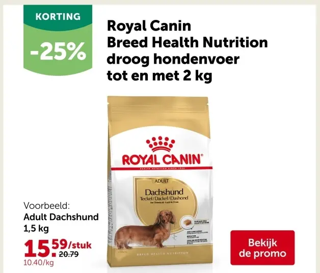 Promotie: Breed Health Nutrition droog hondenvoer