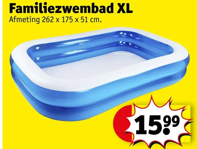 Promotie: Familiezwembad XL