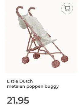 Aanbieding: metalen poppen buggy
