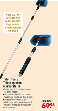 Aanbieding: Talen Tools Telescopische wasborstelset
