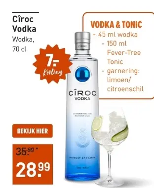 Aanbieding: Cîroc Vodka