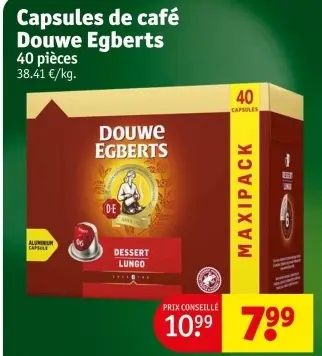 Offre: Capsules de café