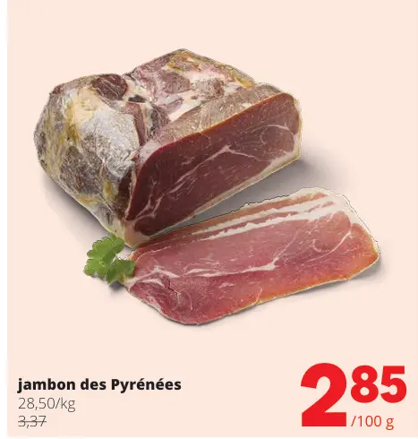 Offre: Jambon des Pyrénées