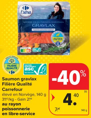 Offre: Saumon gravlax