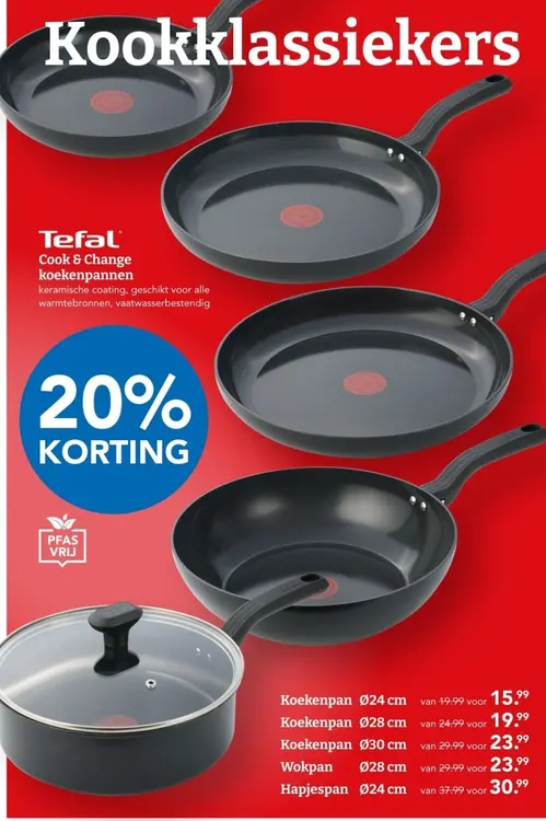 Aanbieding: Tefal Cook & Change koekenpannen