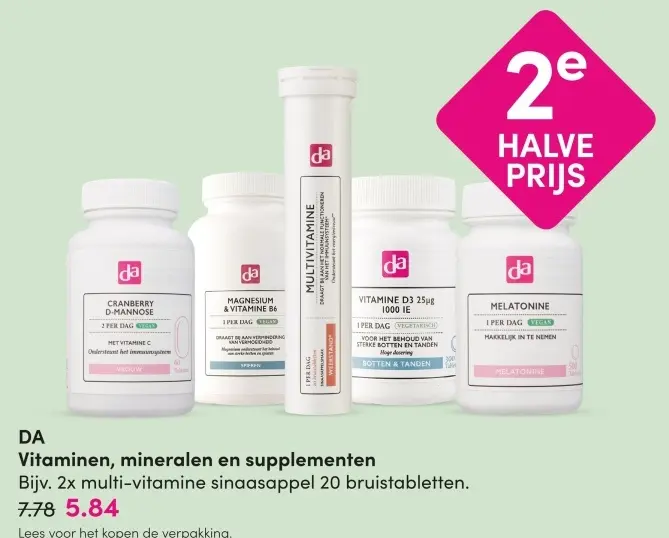 Aanbieding: Vitaminen, mineralen en supplementen