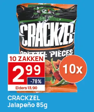 Aanbieding: CRACKZEL Jalapeño