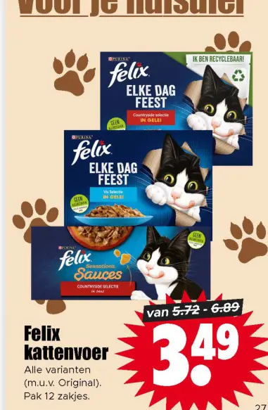 Aanbieding: Felix kattenvoer