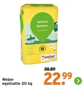 Aanbieding: Weber egalisatie