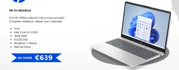 Aanbieding: HP 15-fd0350nd