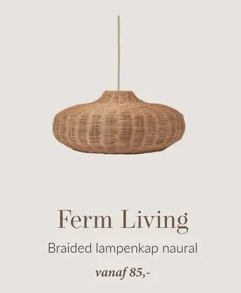 Aanbieding: Braided lampenkap naural