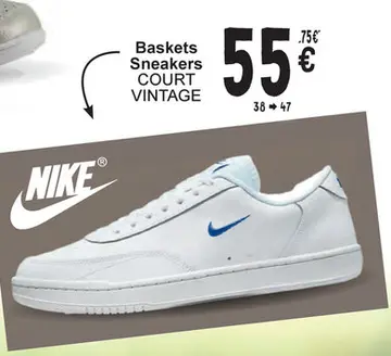 Offre: Baskets Sneakers COURT VINTAGE