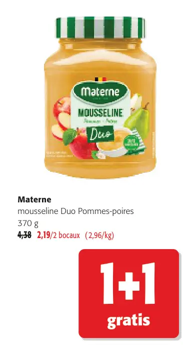 Offre: Mousseline Duo Pommes-poires