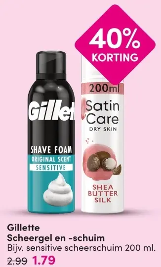 Aanbieding: Scheergel en -schuim