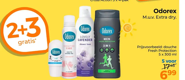Aanbieding: Odorex douche Fresh Protection
