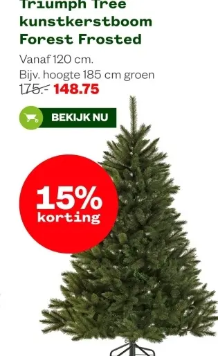 Aanbieding: kunstkerstboom Forest Frosted