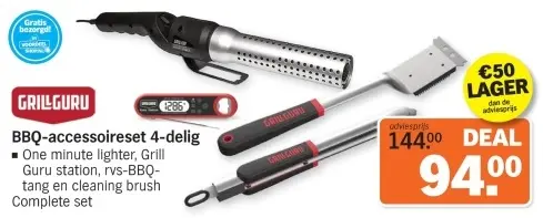 Aanbieding: BBQ-accessoireset 4-delig