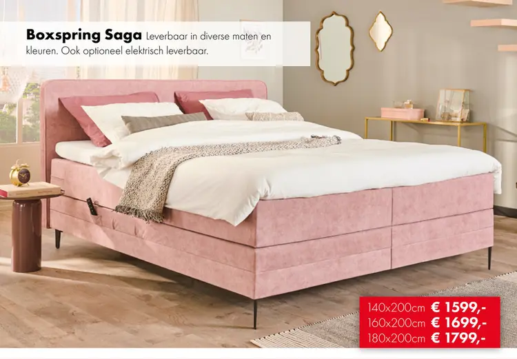 Promotie: Saga boxspring
