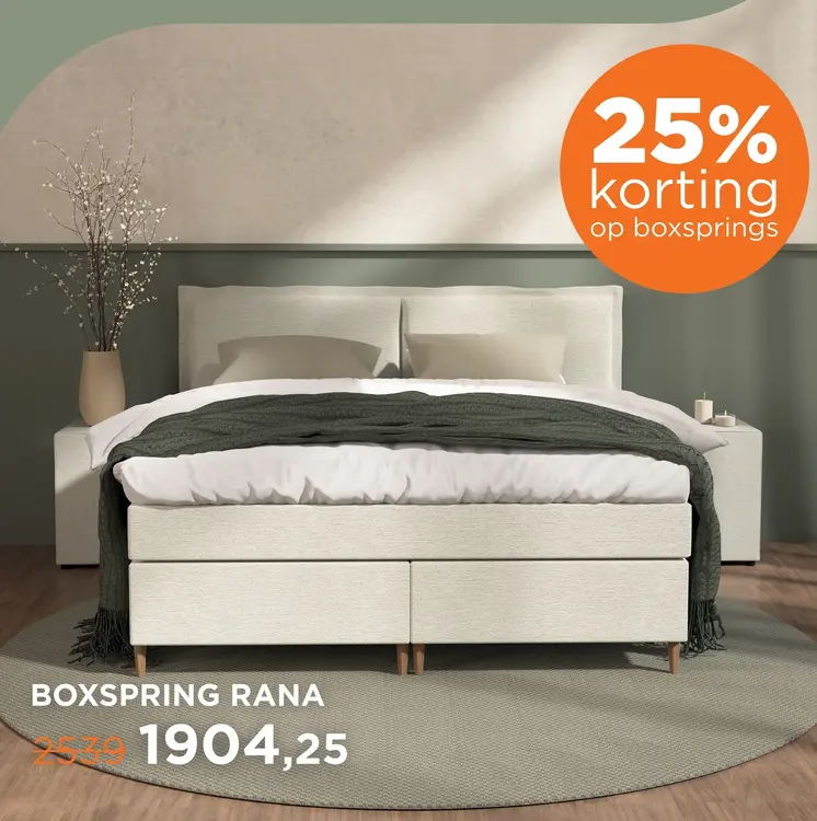 Aanbieding: Boxspring rana