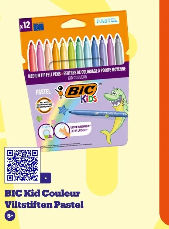 Aanbieding: BIC Kid Couleur Viltstiften Pastel