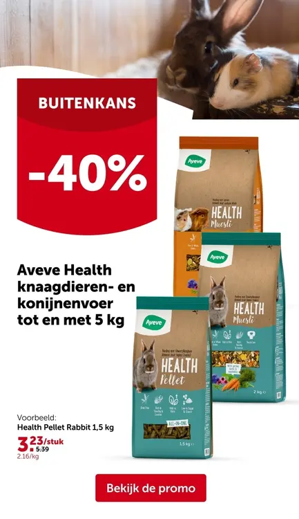 Promotie: Aveve Health knaagdieren- en konijnenvoer