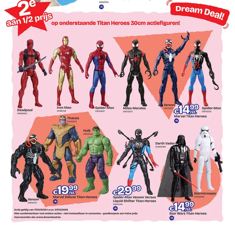 Aanbieding: Titan Heroes 30cm actiefiguren