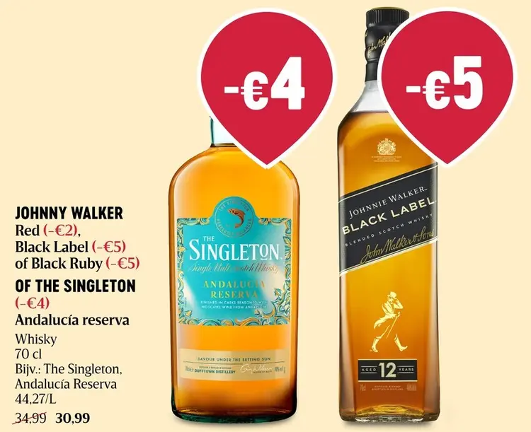 Promotie: Johnny Walker & The Singleton Whisky