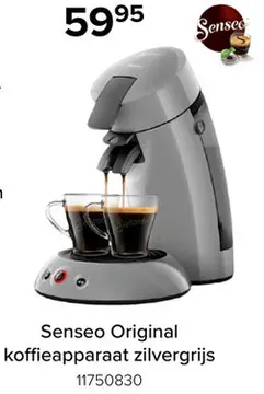 Aanbieding: Senseo Original koffieapparaat zilvergrijs