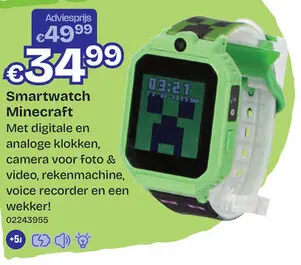 Aanbieding: Smartwatch Minecraft