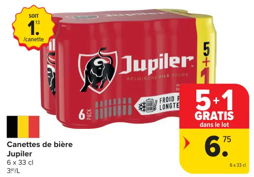 Offre: Canettes de bière