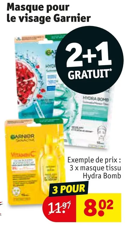 Offre: Masque pour le visage