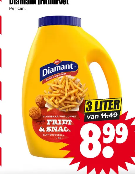 Aanbieding: Diamant frituurvet