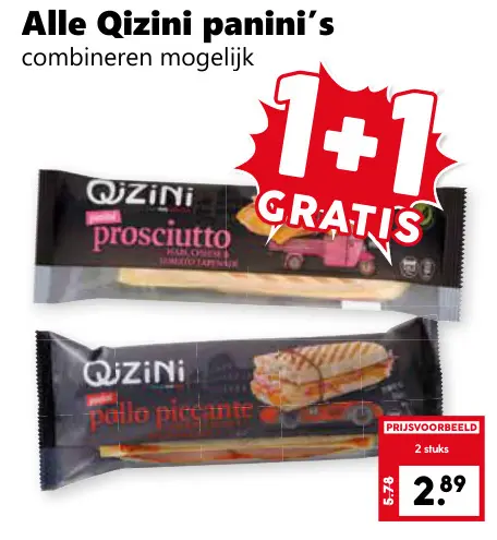 Aanbieding: Qizini panini's