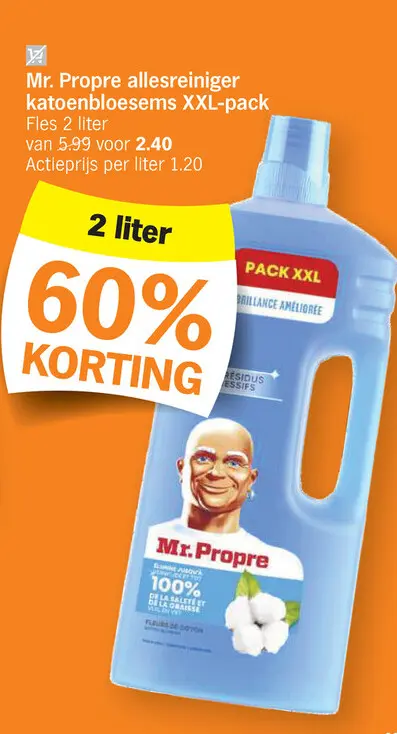 Promotie: Allesreiniger katoenbloesems XXL-pack
