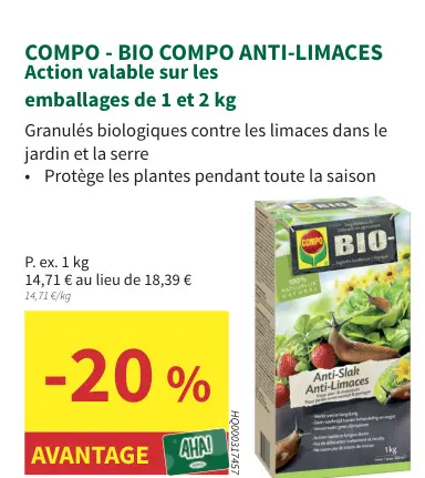 Offre: Bio compo anti-limaces