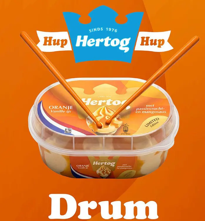 Aanbieding: Oranje Vanille ijs