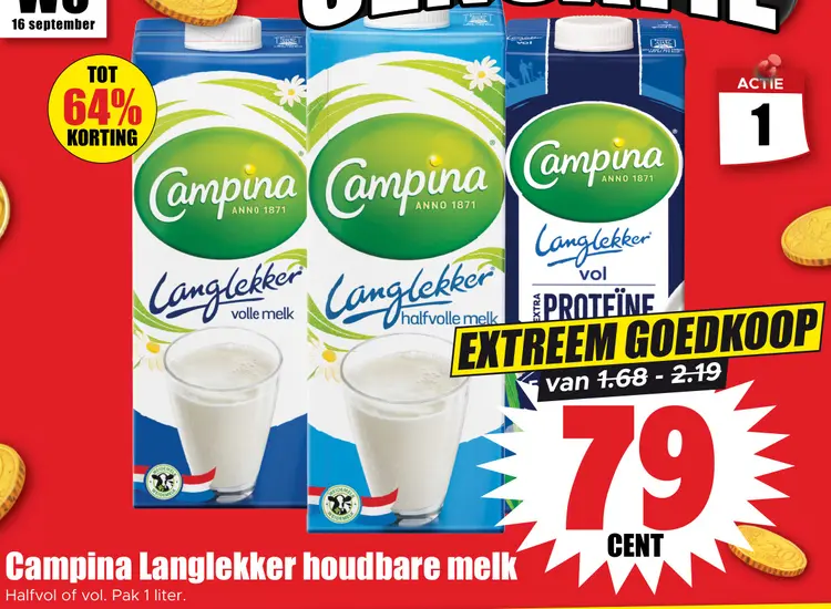 Aanbieding: Langlekker houdbare melk