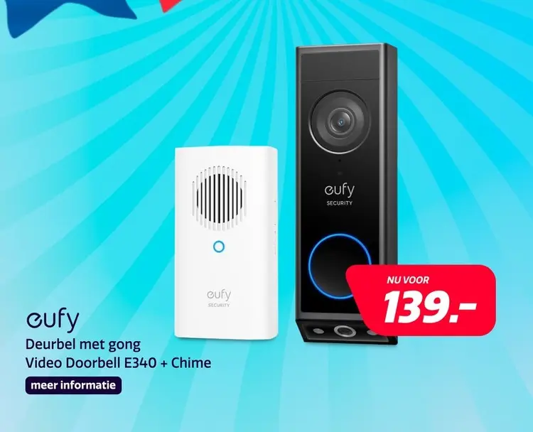 Aanbieding: Eufy Video Doorbell E340 + Chime