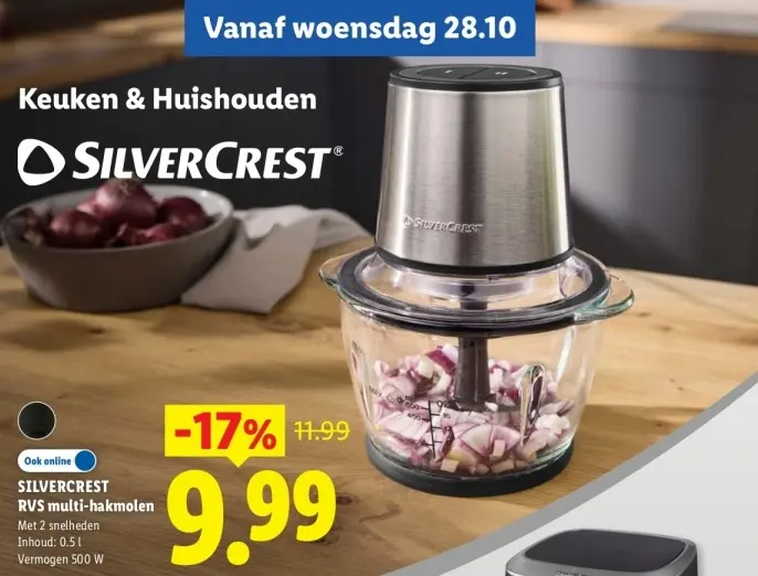Aanbieding: RVS multi-hakmolen