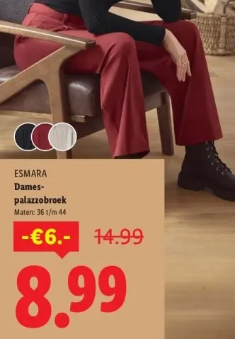 Aanbieding: Dames-palazzobroek