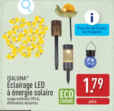 Offre: Éclairage LED à énergie solaire