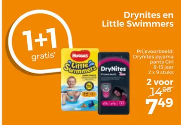 Aanbieding: Drynites en Little Swimmers