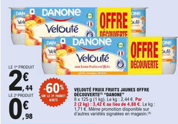 Offre: Velouté fruix fruits jaunes offre découverte