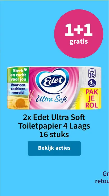 Promotie: Edet Ultra Soft Toiletpapier