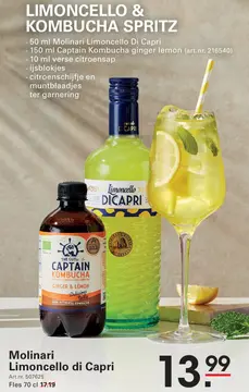 Aanbieding: Molinari Limoncello di Capri